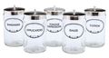 Graham-field 3454a A Grafco Applicators Labeled Glass Sundry Jar With Lid 