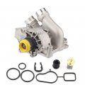 Dasbecan Aluminum Electric Engine Water Pump Assembly Replaces 06h1216cq 06h121026ab For Audi A3 A4 A5 A6 Q3 Q5 Tt Vw Beetle Cc 
