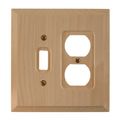 Amerelle 180td Traditional Wood Toggle Duplex Wallplate Unfinished 