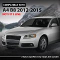 Front Bumper Trailer Towing Tow Hook Eye Cover For Audi A4 B8 2012 2015 Facelifted Not Fit S Line Part Number 8k5807241c