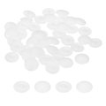 160pcs Screw Cap Covers 12mm Waterproof Plastic Decorative Caps For Phillips Cam Lock Nuts Self-tapping Screws White 