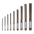 9pcs Hand Reamers Set 3mm 4mm 5mm 6mm 8mm 10mm 12mm 14mm 16mm H7 Metric Alloy Steel Reamer Bit Straight Flutes Cutting Tool For 