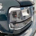 Ecotric Headlights Trim Bezel Pairs Compatible With 1992-1997 F250 F350 Truck 1992-1996 Bronco F150 Pickup Headlamps Chrome