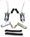 Legion Part Store Door Pull Handle Crank Window For Land Cruiser Fj40 45 Black Lh Rh Set 8-pieces 