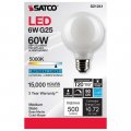 Satco S21241 6g25 Led Wh 950 120v 6 Pack