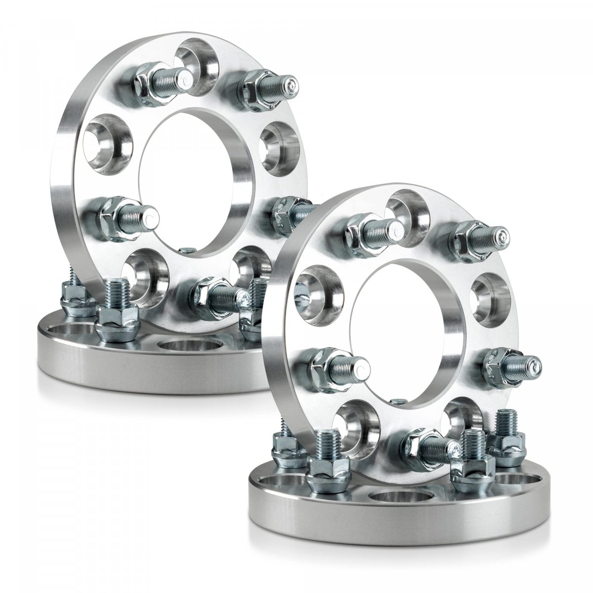 4 Pieces 20mm Wheel Conversion Anodized Silver Adapters Bolt Pattern 5x100 To 5x115 Hub Center Bore 57 1mm 12mm X 1 5 Studs