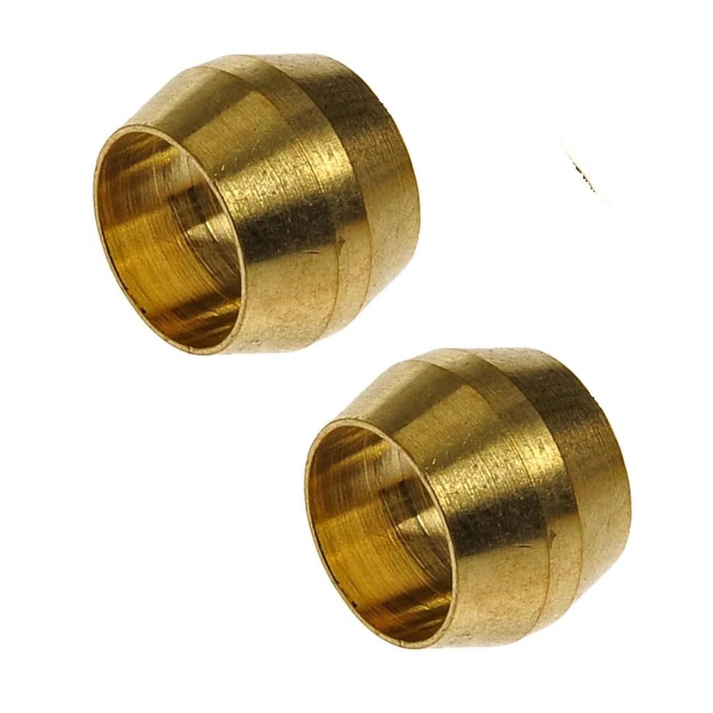 Brass Compression Fittings 1 4 In Compatible Tube Outer Diameter 0 21 Overall Length Alx-pau-rb-785-449-cl360a50 Standard Style
