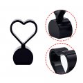 Idain 4pcs Aluminum Heart Shape Wheel Tyre Stem Covers Universal Fit Cars Suvs Bike And Bicycle Trucks Motorcycles Black