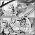 Auto Dynasty Chrome Housing Clear Corner Headlight Head Lamps Tool Kit Compatible With Camry 02-04
