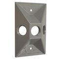 Hubbell Electrical Wp Lampholder Cover Gray 