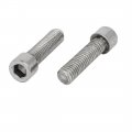 Uxcella M8x30mm 304 Stainless Steel Fully Thread Hex Socket Cap Head Screws Bolts 20pcs