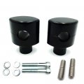 Hk-tghd-had001 Hbs007-bk- Black 1 Handlebar 2 Risers For Dna Paughco Hardbody Springer Chopper Bobber 