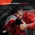 A-premium Battery Box Frame Cover Compatible With Honda Ct110 1980-1986 Ct90 1969-1979 Trail 55 1963-1965 Dark Gray Metallic