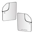 Driver Passenger Side Heated Towing Mirror Glass Fit Ford For F-150 2015-2020 Rear View W Backing Holder