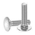 15pcs Carriage Bolts M8 X 35mm Stainless Steel 18-8 304 Round Head Square Neck Screws Bolt Screw For Fastening Accessories 