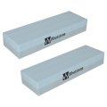 Knife Sharpening Stone 2-pack Dual 400 1000 Grit Wet Block Sharpens And Polishes Sharp Tools Kitchen Or Hunting Knives By 