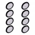 8pcs 4 Inch Round Clear Lens Red Lighting 24 Led Lamp Brake Stop Running Rear Parking Tail Lights W Grommet Wiring Plug