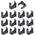 16pcs Pvc Water Pipe Clamps Clips U-shaped Tubing Hose Buckles Irrigation Tube Holder For 25mm Od Tv Trays Hanger Support Gray 