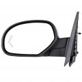 Black Left Side Mirror Fit For 2007-2013 Chevy Silverado 1500 Metallic Finish Glass Power Folding Heated Turn Signal Memory