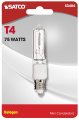 Satco S3484 1 Card 120v 75-watt T4 E11 Base Light Bulb Clear
