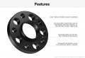 20mm 0 75 Inch Hubcentric Wheel Spacers 5x120 72 6mm Black Lug Bolts 14x1 25 Cone Seat Compatible With Bmw F10 F30 228i 235i