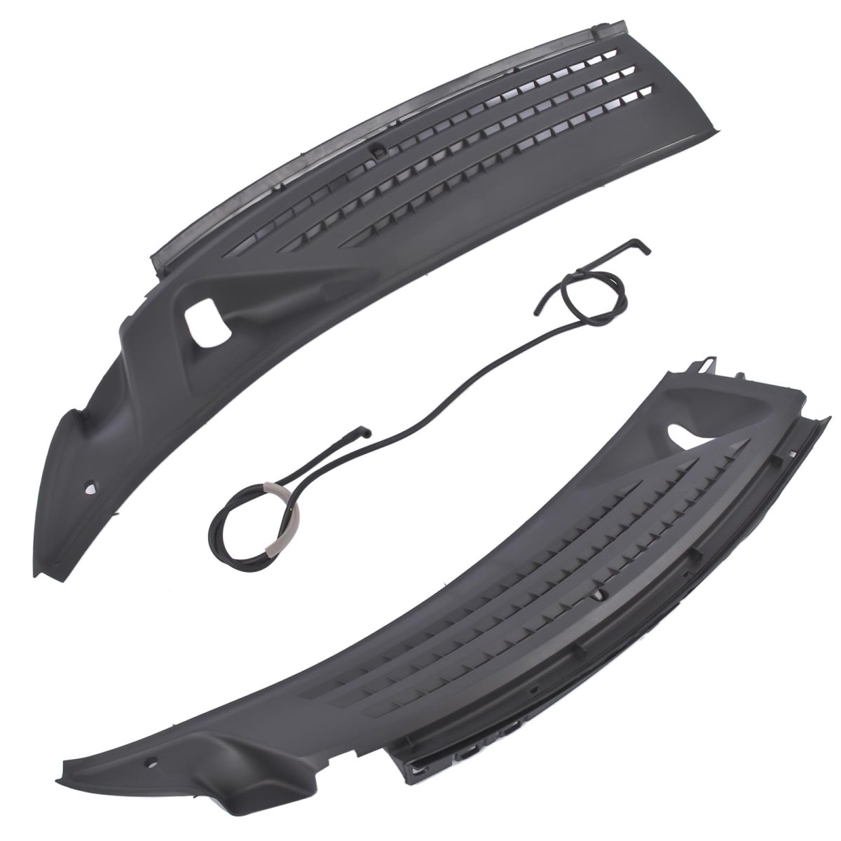 Left Driver Side Right Passenger Windshield Wiper Cowl Panel Grille Set Replacement For Ford F150 2009-2014 Part Bl3z15022a68a