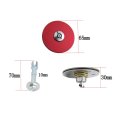 Kimiss Car Hood Locks 2pcs Universal Aluminum Alloy Engine Cover Lock Key Pin Kit Safety Red