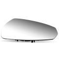 550 Factory Style Passenger Right Side Mirror Glass Lens Power Adjust Heated Compatible With Audi A3 15-20 Silver Reflective
