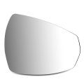 550 Factory Style Passenger Right Side Mirror Glass Lens Power Adjust Heated Compatible With Audi A3 15-20 Silver Reflective