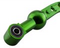 Vms Racing Dual Bend Short Throw Shifter In Green Cnc Aluminum Compatible With B16 B18 B20 D15 D16 Sohc And Dohc Motors
