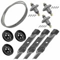 Caltric Deck Spindle Blade Belt Pulley Kit Compatible With John Deere La155