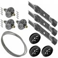 Caltric Deck Spindle Blade Belt Pulley Kit Compatible With John Deere La155