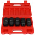 Aintier 5-pcs 1 2 Drive Deep Impact Axle Hub Socket Set With Carry Case Fit For Most Cars 33mm 34mm 35mm 36mm 38mm