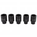 Aintier 5-pcs 1 2 Drive Deep Impact Axle Hub Socket Set With Carry Case Fit For Most Cars 33mm 34mm 35mm 36mm 38mm