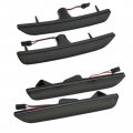 Secosautoparts 4x Led Side Marker Light Smoked Lens Front Rear Compatible With Ford Mustang 2010 2011 2012 2013 2014