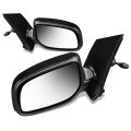 Auto Dynasty To1320232 To1321232 Pair Oe Style Manual Side View Door Mirror Compatible With Toyota Yaris Sedan 07-12