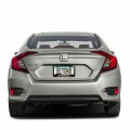Honda Logo License Plate Frame Red Black Real Carbon Fiber Finish Abs Plastic 12 In X 6 Universal Fit For Car Suv Truck