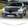 Fydun Front Bumper Grille Strip Trim Chrome Insert For Clio Iv Facelift 2016-2019