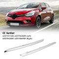 Fydun Front Bumper Grille Strip Trim Chrome Insert For Clio Iv Facelift 2016-2019
