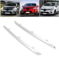 Fydun Front Bumper Grille Strip Trim Chrome Insert For Clio Iv Facelift 2016-2019