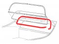 Back Glass Weatherstrip Rear Window Rubber Seal 1972-79 Ranchero 500 Gt Squire D2oz-9742084a