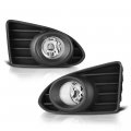 Black Bezel Oe-style Front Fog Light Driving Lamp Housing Assembly For 2012-2015 Scion Iq Power Switch Universal Wiring 