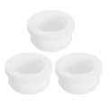3pcs Rubber Grommets 27mm Drill Hole 22mm Id Top Hat Grommet White Silicone Plug Gasket For Wiring Automotive 