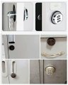 Mromax Password Lock 9503 Turn Tongue Core 19mm Diameter 20mm Length For Wooden Box Gift Case Door Zinc Alloy Silver Tone 1pcs