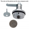 Mromax Password Lock 9503 Turn Tongue Core 19mm Diameter 20mm Length For Wooden Box Gift Case Door Zinc Alloy Silver Tone 1pcs