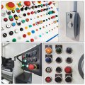 Uxcell Latching Metal Push Button Switch 19mm Mounting Dia 1no Spst Yellow Led Light High Round Head 1pcs