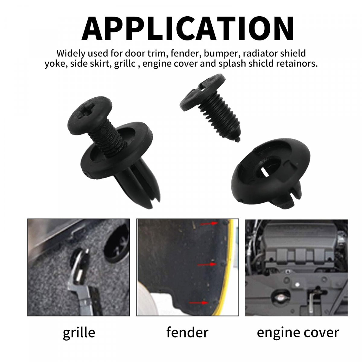 620 Pcs Car Retainer Clips Plastic Rivets Fasteners Push Kit 16 Popular Sizes Replacement For Ford Toyota Honda Gm Chrysler