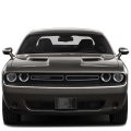 Ipick Image Made For Dodge Scat-pack 3d Dark Gray Logo On Black Carbon Fiber Pattern Stainless Steel License Plate