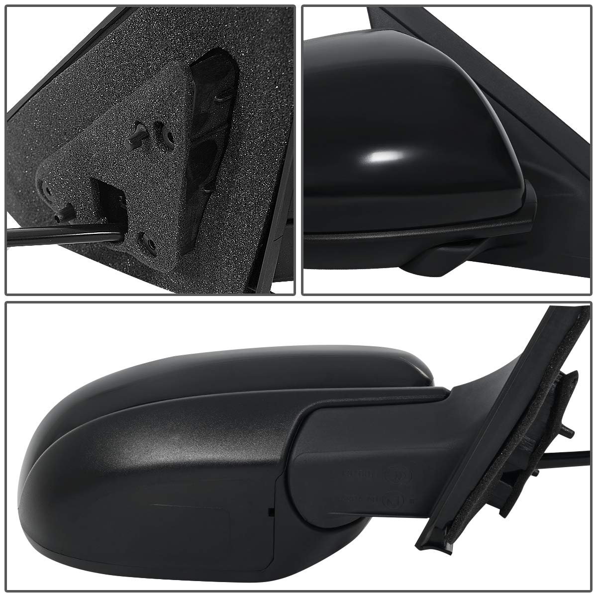 Auto Dynasty Ma1321162 Oe Style Powered Passenger Right Side View Door Mirror For Mazda 3 10-13