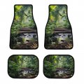 Rainforest Landscape Car Floor Mat Set Universal Fit 4-piece Scenery Automotive Mats All Weather Anti-slip Protectionpets 